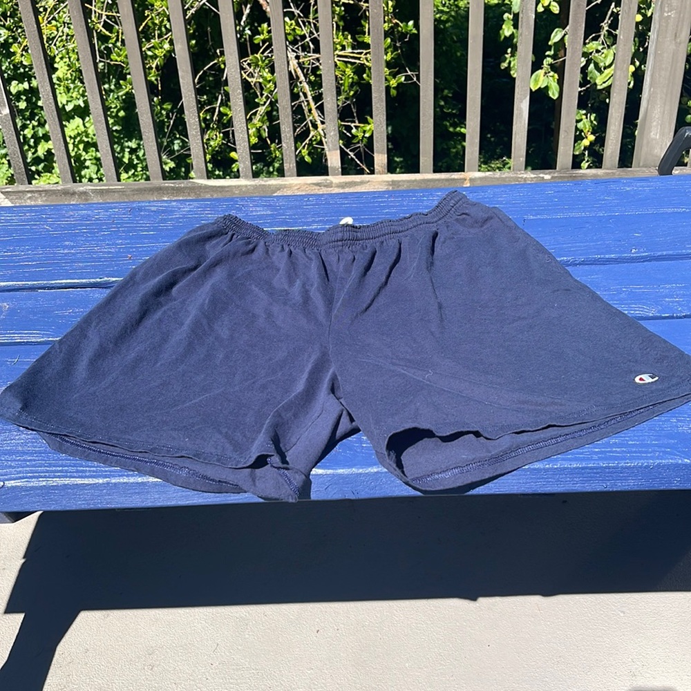 Navy Blue Champion Cotton Shorts
